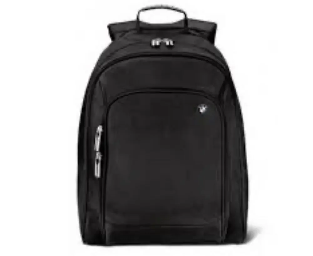New BMW Motorrad Black Backpack Daily Motorcycle Touring Rucksack #80222166602